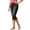 Black, variant on Women's High Waist Slim Split Hem Stretch Denim Capri Jeans, Solid Color Cropped Jean Pants for Summer Daily Casual Wear(Sky Blue/M)