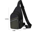 thumbnail image 3 of Backpack for Men Travel Carry on Strap Bag Crossbody Backpack Men Ladies Strap Backpack Hiking Backpack Multipurpose Messenger Chest Bag Messenger Bag for Men Crossbody, 3 of 9
