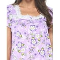 thumbnail image 5 of Casual Nights Women's Short Sleeve Floral Nightgown Nightshirt Night Dress, 5 of 5