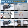 thumbnail image 5 of [Patente] Muzata Juego De 10 Barandillas De Cable Invisibles Para Cable De 1/8"" Tensor De Estampado Manual Mejorado T316 Hardware De Barandilla De Cable De Acero Inoxidable Completamente Oculto Para, 5 of 5