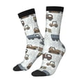 thumbnail image 1 of Balery Tractor and Dumper Calcetas Largas con Estampado para Hombre y Mujer – Suaves y Transpirables, Talla Única (US 5-11), 1 of 6