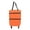 Orange, variant on Foldable Shopping Bag with Wheels, Portable Oxford Cloth Grocery Trolley Bag on Wheels for Heavy Loads and Travel,Orange