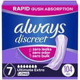 thumbnail image 1 of Almohadillas para incontinencia Always Discreet Ultimate Extra, 104 unidades, 1 of 8