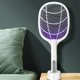 thumbnail image 4 of Raqueta matamoscas eléctrica, matamoscas de modos duales con luz morada para mosquitos, recargable para interiores y exteriores, hogar, oficina, patio, camping (1 paquete), 4 of 5
