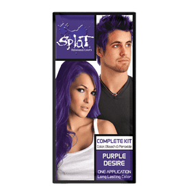Splat Semi Permanent Midnight Violet Hair Color No Bleach Purple