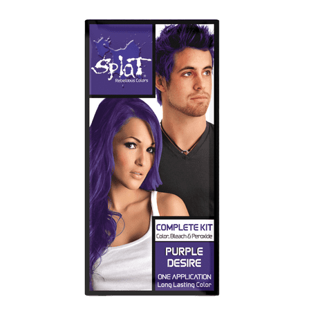 Splat Complete Kit Purple Desire, Semi-Permanent Purple Hair Dye with (Best Permanent Hair Dye Uk)