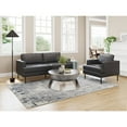 thumbnail image 4 of Decade Sofa Modern Design Durable Vinyl Comfortable Powder Coated Steel Legs, 4 of 11