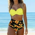 thumbnail image 1 of WILLBEST Traje de Baño Mujer Completo Traje de Baño Vintage para Mujer, conjunto de Bikini Retro de Dos Piezas con Estampado de Cintura Alta Fruncido, 1 of 7