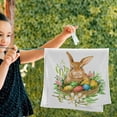 thumbnail image 2 of Easter Bunny Nest Hand Towels 2 PCS, Eggs Chicks Kitchen Towel Ultra Soft and Highly Absorbent,Decorative Fingertip Face Towel for Bathroom Hotel, 28.3"x14.4", 2 of 4