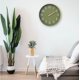thumbnail image 4 of 1 reloj de pared de 12 pulgadas, silencioso, sin tictac, para sala de estar, dormitorio, cocina, oficina (verde dorado), 4 of 4
