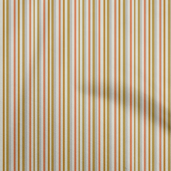 oneOone Velvet Gold Fabric Stripes Craft Projects Decor Fabric Printed By The Yard 58 Inch Wide