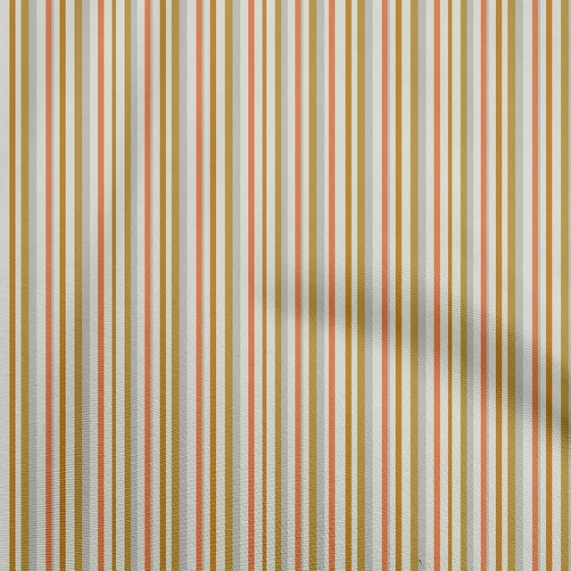 oneOone Tissu en Rayonne Doré à Rayures Matériel de Couture Tissu Imprimé au Mètre 56 Pouces de Large