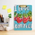 thumbnail image 6 of Summer Strawberries Acrylic Clipboards 12 x 9 Inch A4 Size with Low Profile Clip Hanging Clipboard for Classroom School Office, 6 of 8
