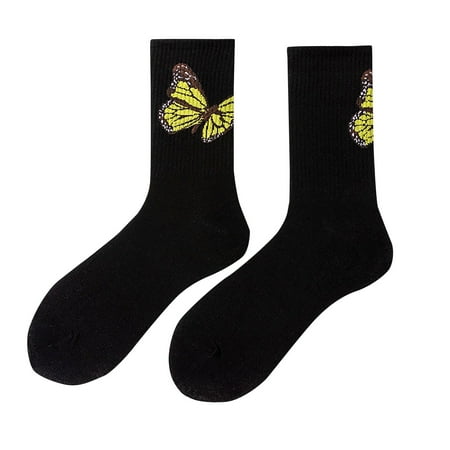 

Newest Women s Retro Women s Socks Net Popular Butterfly Socks