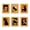 1, variant on 6Pcs Artistic Fridge Magnets Cats Design Small Art Print Painting Wooden Framed Picture Poster for Kitchen Whiteboard