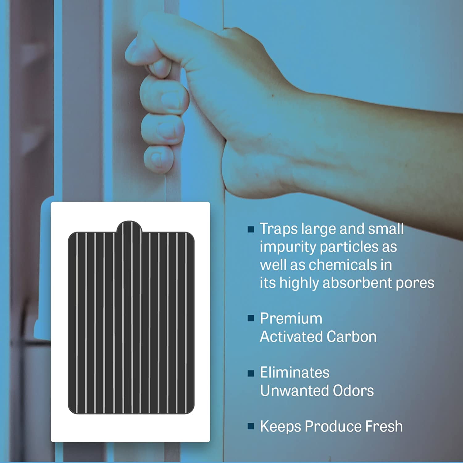 Pure Air Ultra Refrigerator Air Filter with Carbon Technology to Absorb Food Odors Compatible with Frigi-daire PAULTRA , 6.5" x 4.75",Pack of 9 PCS