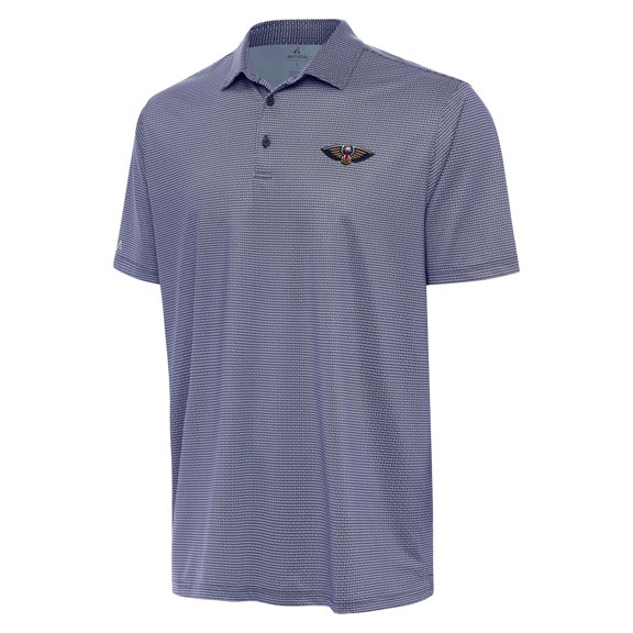 Men's Antigua Navy/White New Orleans Pelicans Rings Polo