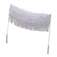thumbnail image 2 of Jupe à Sequins avec Franges Foulard de Danse du Ventre Tenue de Performance Jupe à Sequins Ceintures Blanches, 2 of 9