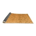 thumbnail image 2 of Ahgly Company Indoor Square Abstract Orange Modern Area Rugs, 6' Square, 2 of 4
