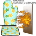 thumbnail image 5 of Cute Pineapples Oven Mitts and Pot Holders 2 Pcs Set Oven Glove and Potholder Suitable for Barbecues Baking Cooking Microwave, 5 of 6