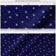 thumbnail image 2 of Soimoi Blue Cotton Poplin Fabric Heart & Love Text Print Fabric by Yard 42 Inch Wide, 2 of 7