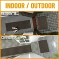 thumbnail image 3 of Ottomanson Non-Slip 2-Piece Kitchen Rug Set, Hallway Runner & Doormat for Entryway, 2' x 3' & 2' x 5', Brown Ribbed, 3 of 8
