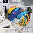 thumbnail image 7 of Sikiie Abstract Color Splash Print Flip Double-layer Pencil Case, All-purpose Stationery Bag for Study and Office, Zipper Design, Unisex, 7 of 7