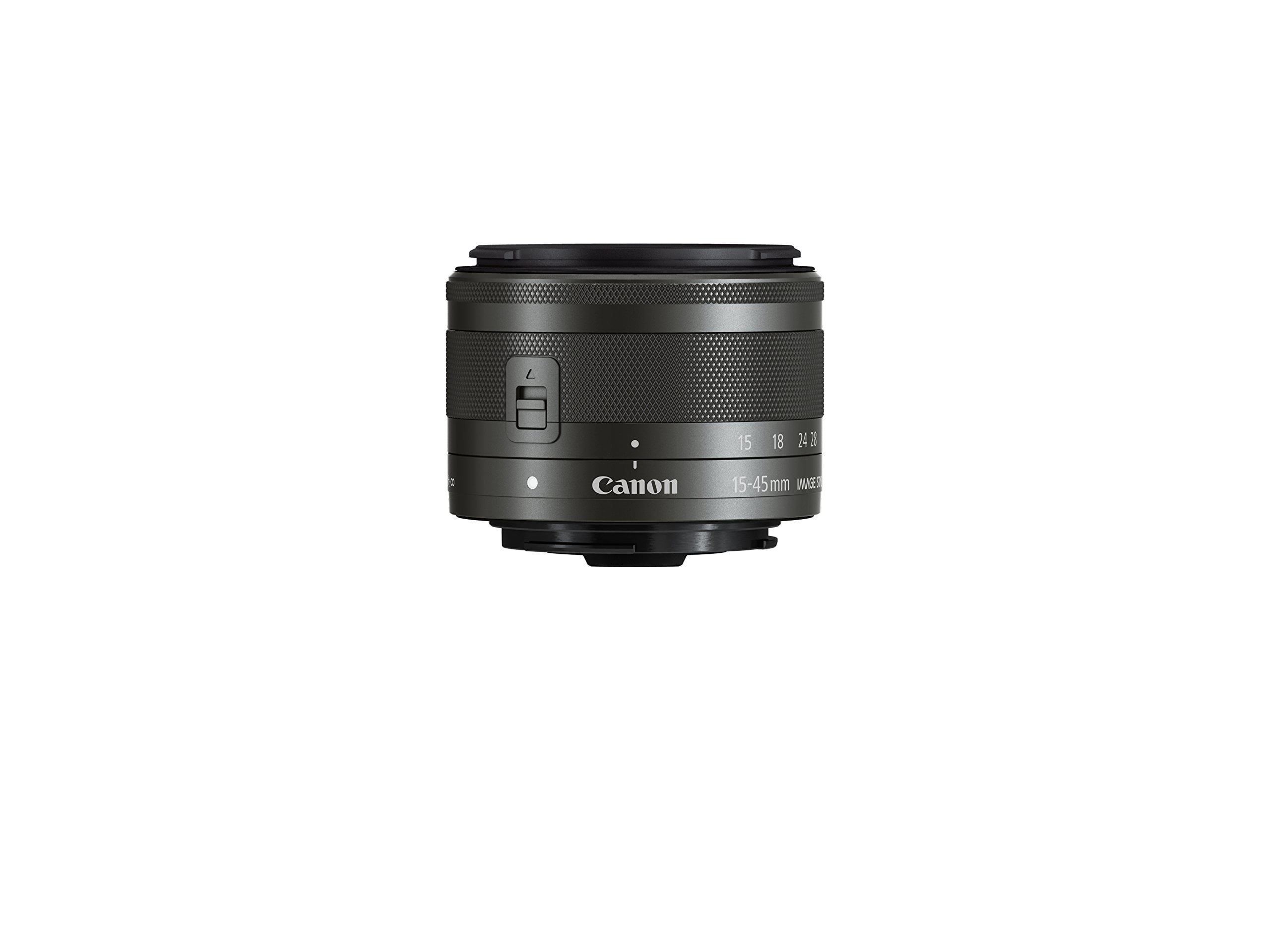 ♥︎◇Canon EF-M 15-45mm IS STM グラファイト Canon EF-M 15-45mm EOS Wide Angle Zoom Lens f/3.5-6.3 IS STM