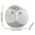 thumbnail image 2 of Jarrón con forma de cara humana, maceta decorativa, estatua moderna, soporte para flores, maceta de cerámica para jardín, escritorio, interior, 2 of 8