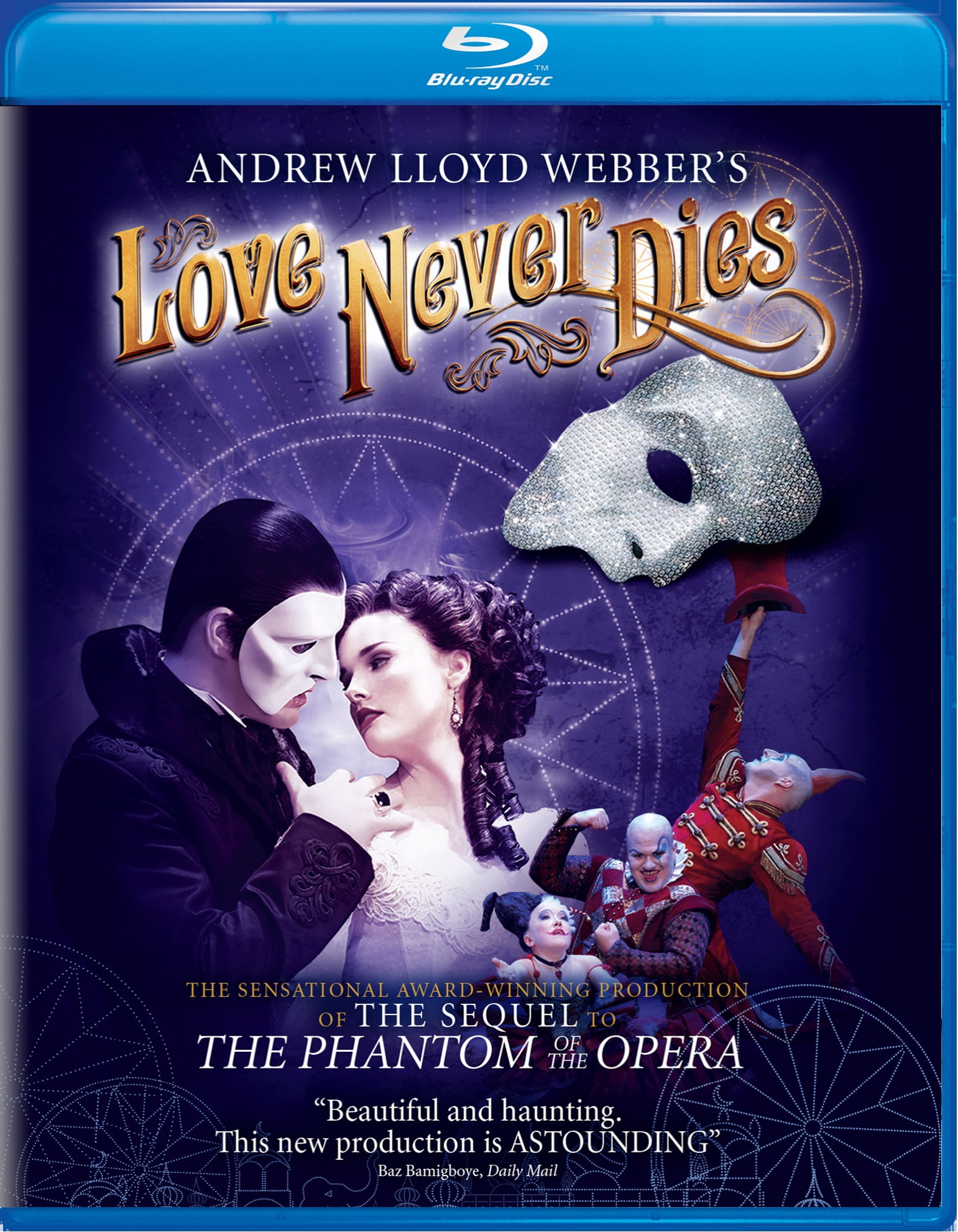 Andrew Lloyd Webber's Love Never Dies DVD, 121 mins, Musical
