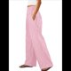 thumbnail image 3 of Pantalones Palazzo de Cuadros para Mujer, Pantalones de Pijama de Cintura Alta y Pierna , Pantalones Casuales Bonitos con Bolsillos Rosa L, 3 of 7