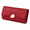 Red, variant on Large Leather Wallets for Women Trifold Clutch Wallet-Red