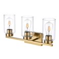 thumbnail image 2 of Luz para Tocador de Baño A1A9 3 Luces Dorado Cepillado 28x10 cm 1.5 kg 110V, 2 of 8