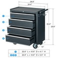 thumbnail image 4 of Ktaxon 4-Drawer Tool Chest Rolling Tool Cabinet with Wheels for Home Improvement, Auto Mechanics, 4 of 17