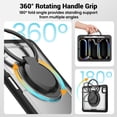 thumbnail image 5 of Case for iPad Pro 11 (M4/M5) 2024/2025 with 360 Rotating Stand, Shoulder Strap, Heavy Duty Shockproof Cover, Transparent, 5 of 7