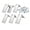6pcs, variant on JUANCHENG Gutter FOR SPLASH Guard for Roof Corner Water Diverter Metal Rain Gutter