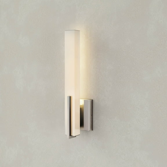 Planck LED Collection One-Light LED Wall Sconce, Brushed Nickel Finish