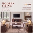 thumbnail image 6 of Aitjunz 63" Console Table with 2 Drawers and Storage Shelf, Waterfall Wood Grain Entryway Table with Curved Edges, Long Sofa Table for Living Room, Hallway and Foyer, 6 of 6
