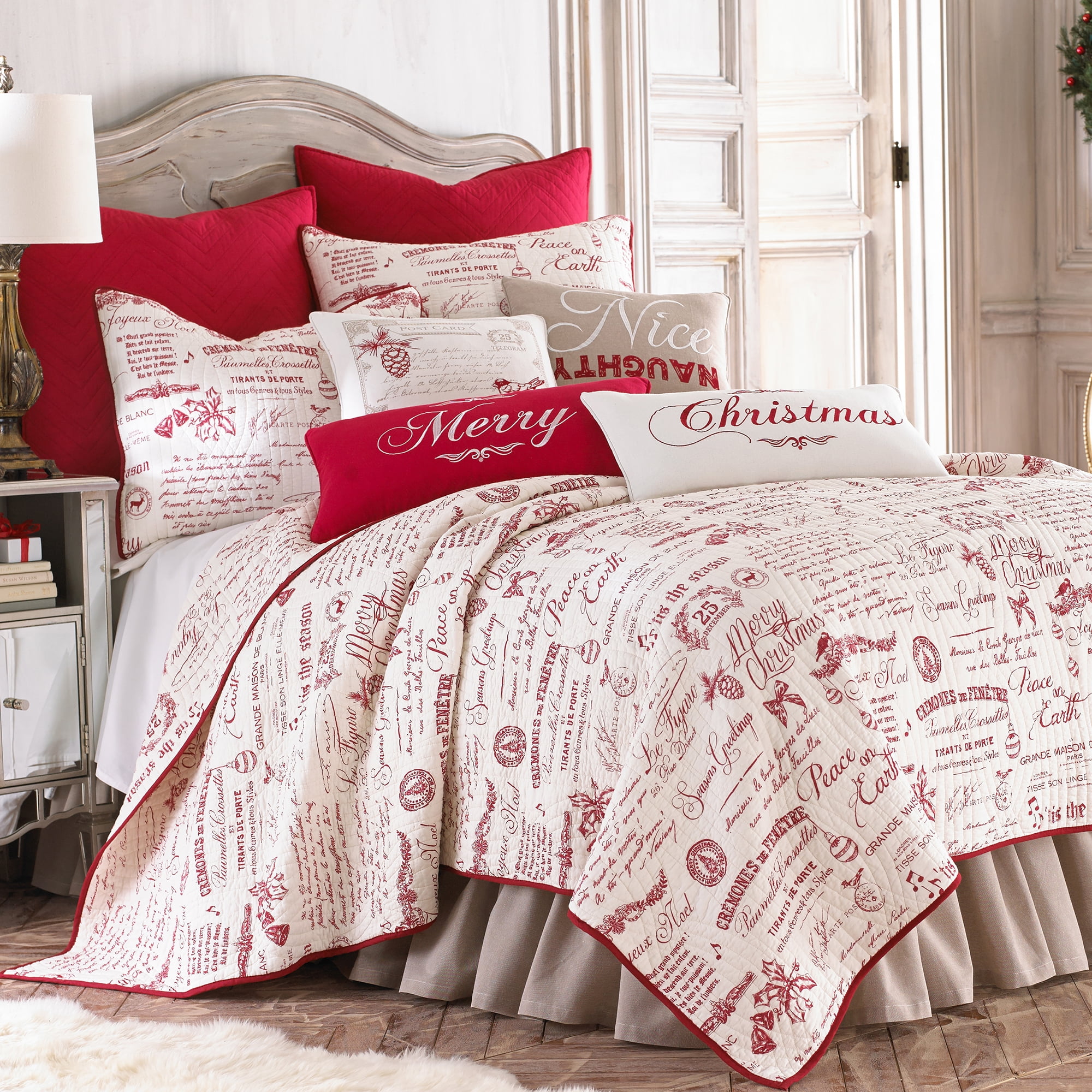 levtex-home-noelle-quilt-set-king-quilt-two-king-pillow-shams-christmas-script-red-and