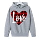 thumbnail image 3 of Sudadera con capucha y estampado de corazón de San Valentín, sudadera de manga larga para niños y niñas, chaqueta para niñas de talla mediana y grande., 3 of 7