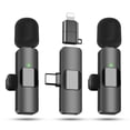 thumbnail image 1 of Micrófono Lavalier inalámbrico AMASDA, paquete de 2 para iPhone y Android, 1 of 6