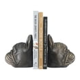 thumbnail image 3 of Creative Co-Op Decorative Antique Resin Dog Head Bookends, Bronze, Set of 2, 3 of 5