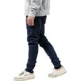 thumbnail image 3 of Ma Croix Men's Premium Slim Fit Fleece Jogger Sweatpants with Elastic Bottom, 3 of 8
