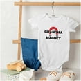 thumbnail image 4 of Grandma Magnet Funny Grandchild Romper Boys or Girls Infant Baby Brisco Brands 12M, 4 of 6