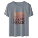 thumbnail image 1 of Jersey suelto para mujer Camiseta de manga corta con cuello redondo y estampado del día del maestro Camiseta de manga corta con cuello redondo/Camisa Pompotops hfajkhk141015, 1 of 7