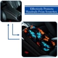 thumbnail image 5 of Butterfly Soft Comfortable Furry Printed Car Armrest Cover Armrest Accessory Car Armrest Pad 12.5x8.2 Inch, 5 of 6