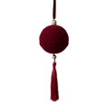 thumbnail image 2 of Dmlowu Christmas Tree Decorations, Velvet Flocked Red Christmas Ornaments with Tassel & Gold Bell, Red Christmas Decorations for Tree Mantel Holiday Party, 2 of 7