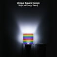 thumbnail image 6 of Fuzoiu Colorful Glitter Rainbow Print Dusk to Dawn LED Night Light with Light Sensor, Energy-Efficient Touch-Safe Night Lamp for Home, Office, and Kids' Rooms-US, 6 of 7