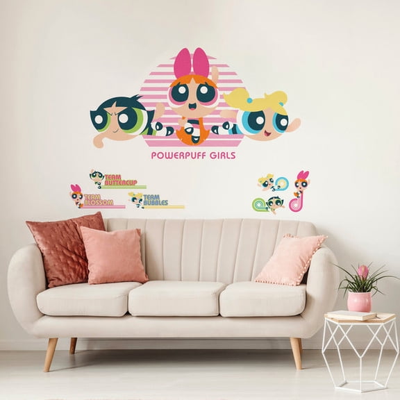 Powerpuff Girls Giant Peel & Stick Alphabet Personalization Wall Decals