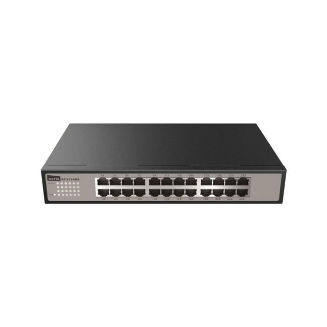 24 Port Unmanaged 10/100/1000Mbps Gigabit Ethernet Switch | Expandable to 19inch Rackmount